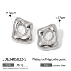 2H Love Necklace Simple Earrings Stainless Steel Jewelry earrings