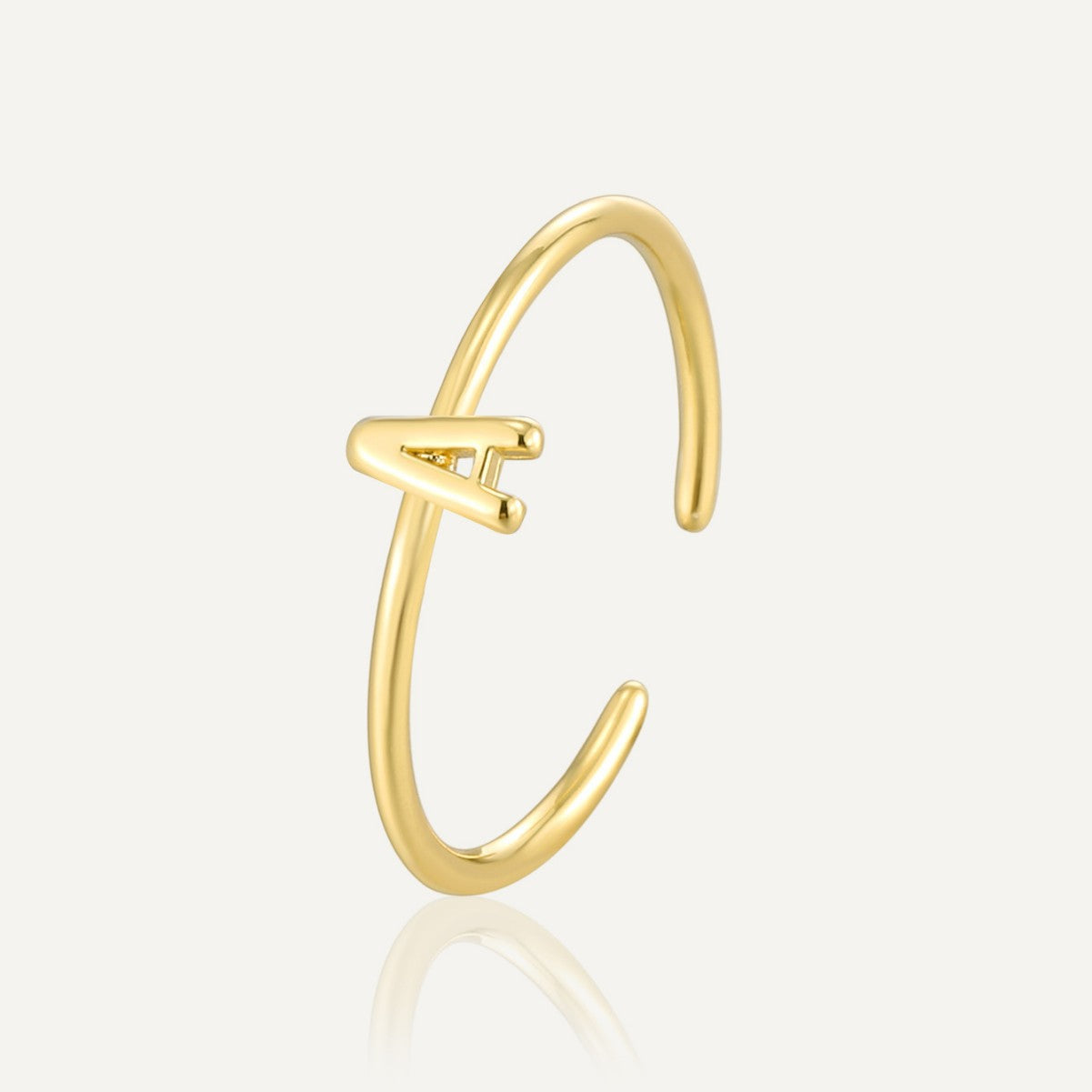 CYR0689 Letter Ring for Women Design Fashion Open Ring Tail Ring
