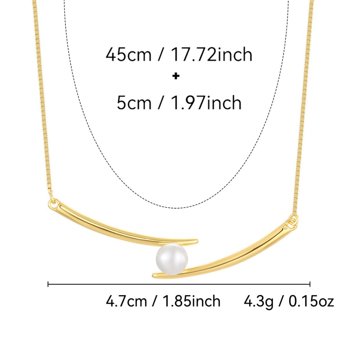 SN0052 S925Silver Smile Design Pearl Collarbone Chain Women's Fashion Pendant