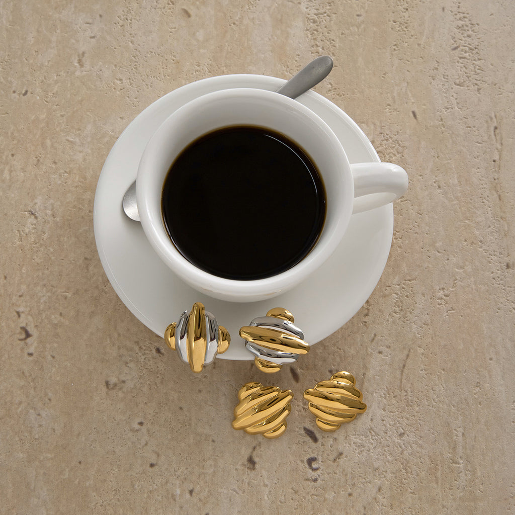 Stainless Steel Geometric Stud Earrings Jewelry Does Not Fade18k Gold accessories