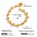 Gold-Plated Brass Beaded Bracelet for curated everyday jewelry assortments — jewelry finish and design detail