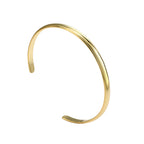 B0068 Ornament Basic Glossy Bracelet C Curved Open Bracelet  Jewelry