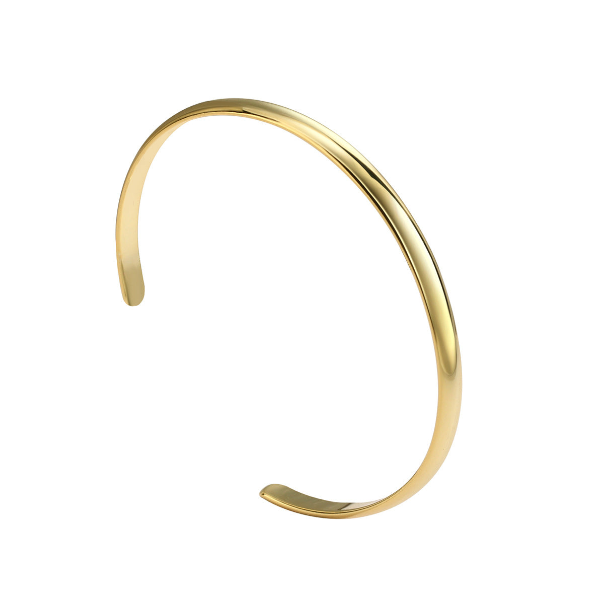 B0068 Ornament Basic Glossy Bracelet C Curved Open Bracelet  Jewelry