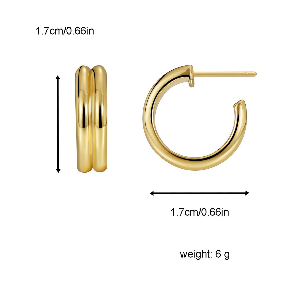 E0292 S925Silver Needle Style Trendy Minimalist Earrings Exaggerated Large Hoop Metal Texture Ear Jewelry