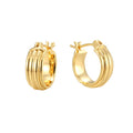 Gold-Plated Brass Minimalist Earrings — Contemporary Edit for private-label fashion jewelry buyers