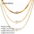 Gold-Plated Stainless Steel Layered Necklace — jewelry construction