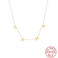 Sterling Silver Alphabet Combination Collarbone Necklace For Mom — collection product image 06