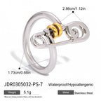 Original Design Paperclip Series Ring Non-Fading Jewelry Stainless Steel Accessories
