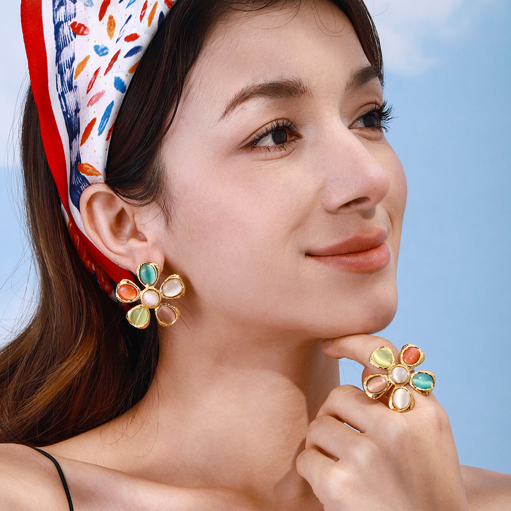 2H Ring Finger Ring Vacation Style rings Stainless Steel Jewelry