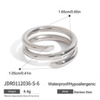 Stainless Steel Stacking Rings Non-Fading Jewelry ring