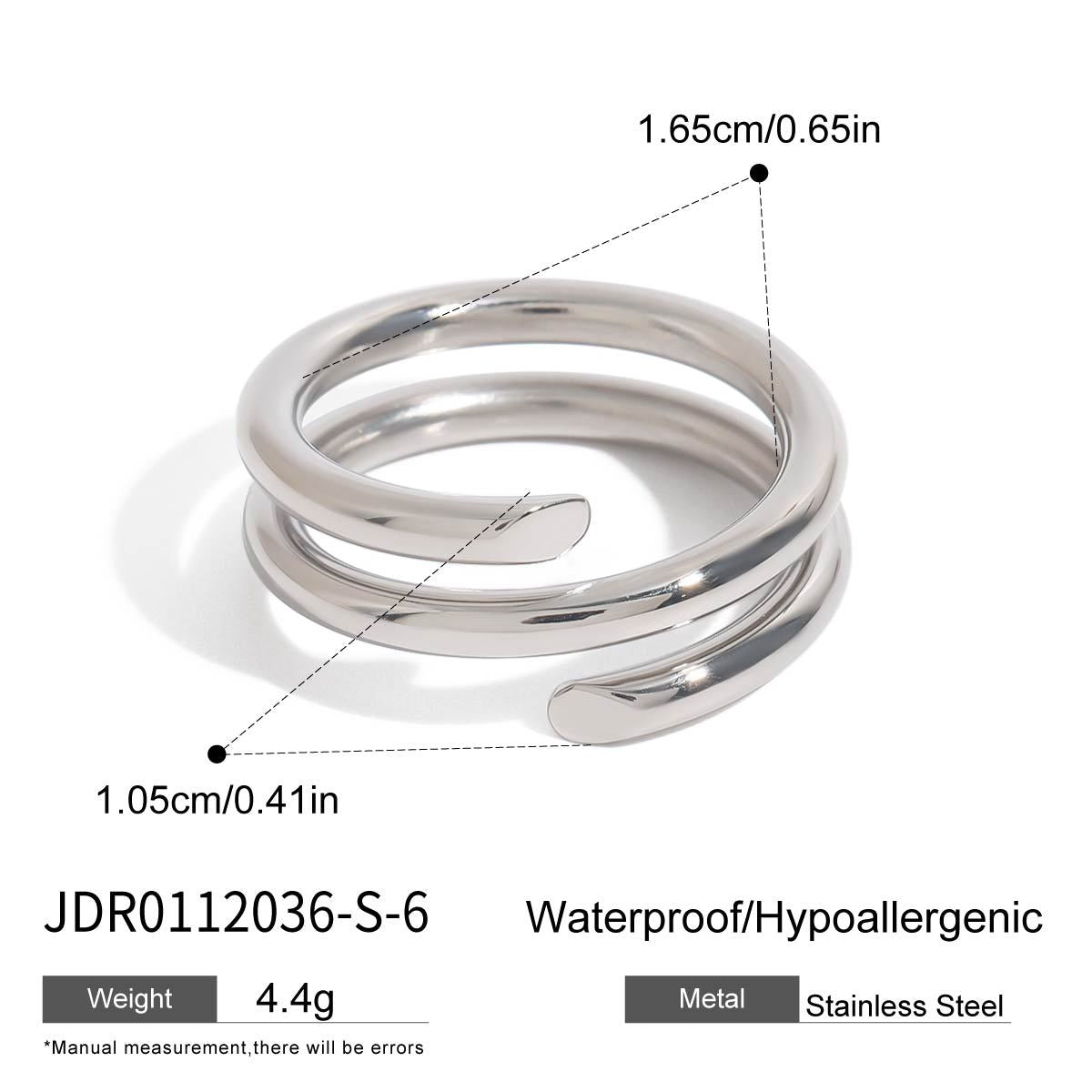 Stainless Steel Stacking Rings Non-Fading Jewelry ring