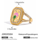 Stainless Steel Bracelet Amethyst Pearl Bracelet Non-Fading Jewelry