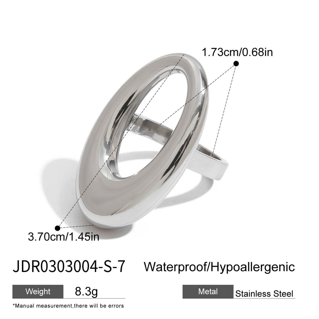2H Geometric Ring Non-Fading Jewelry Design Ring Stainless Steel Jewelry ring
