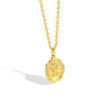 Gold-Plated Brass Floral Pendant Necklace — Contemporary Edit styled for independent jewelry boutiques