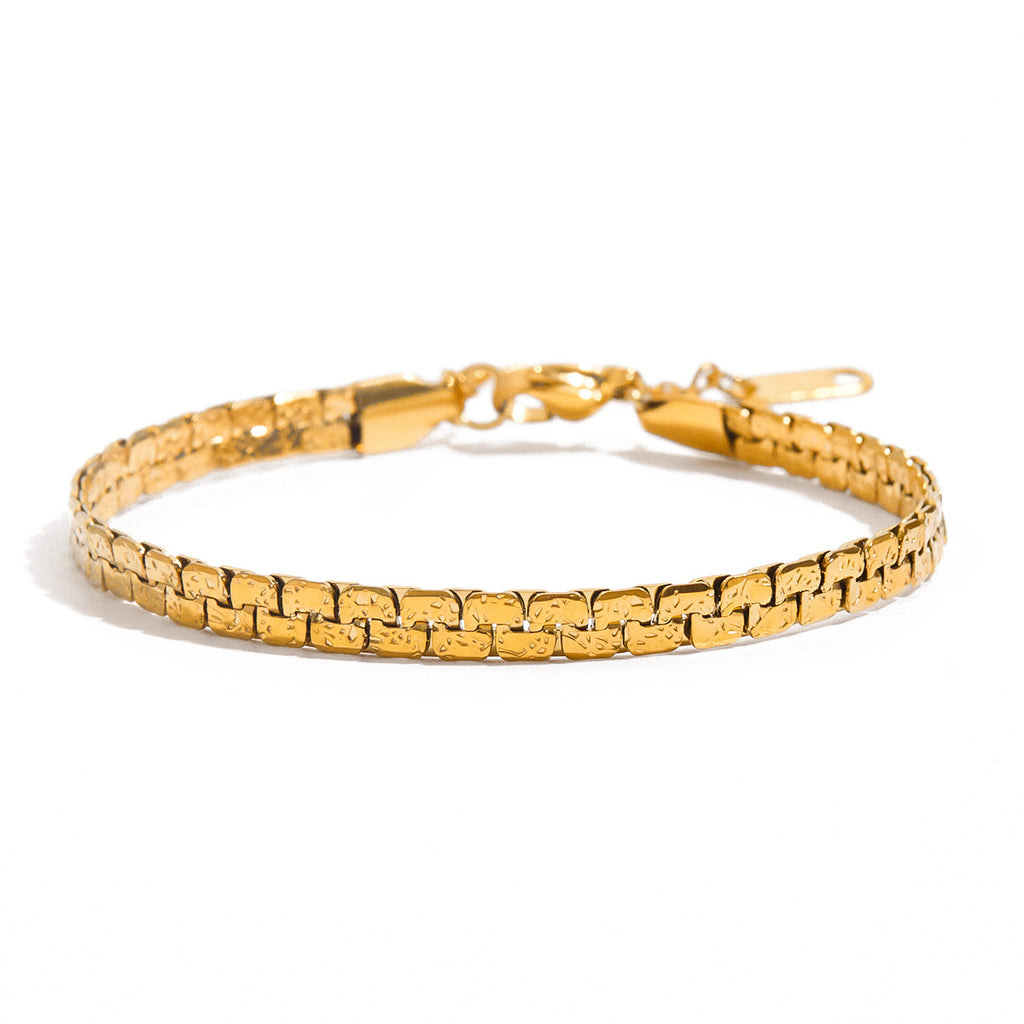 2H Stainless Steel Jewelry Bracelet for Women, Exclusive Gold-Plated Accessories
