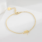 CYB0358 S925Copper plating14k Golden Beach Coconut Tree Bracelet Fashion Jewelry