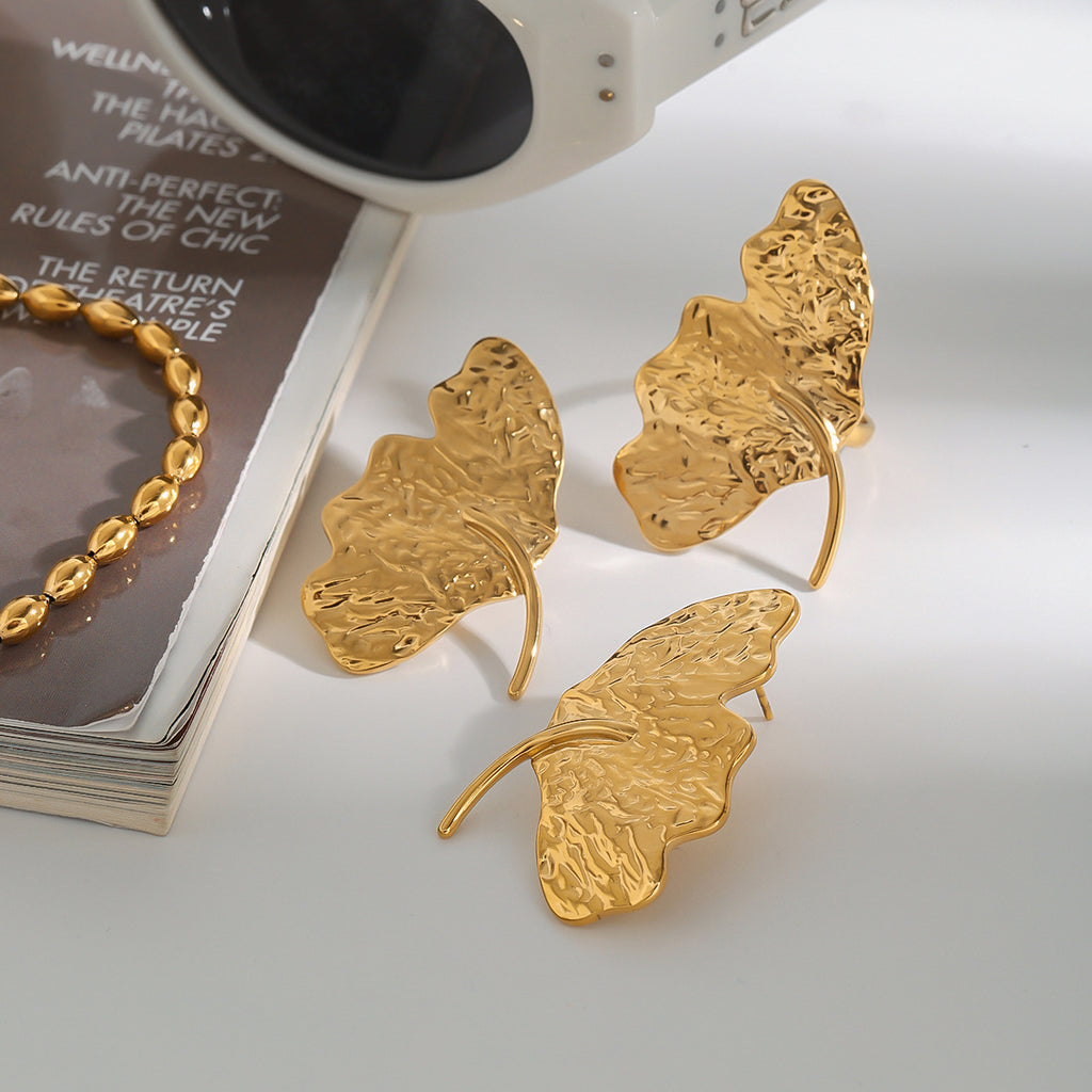 2H Stainless Steel Stud Earrings Ring Design Jewelry earrings