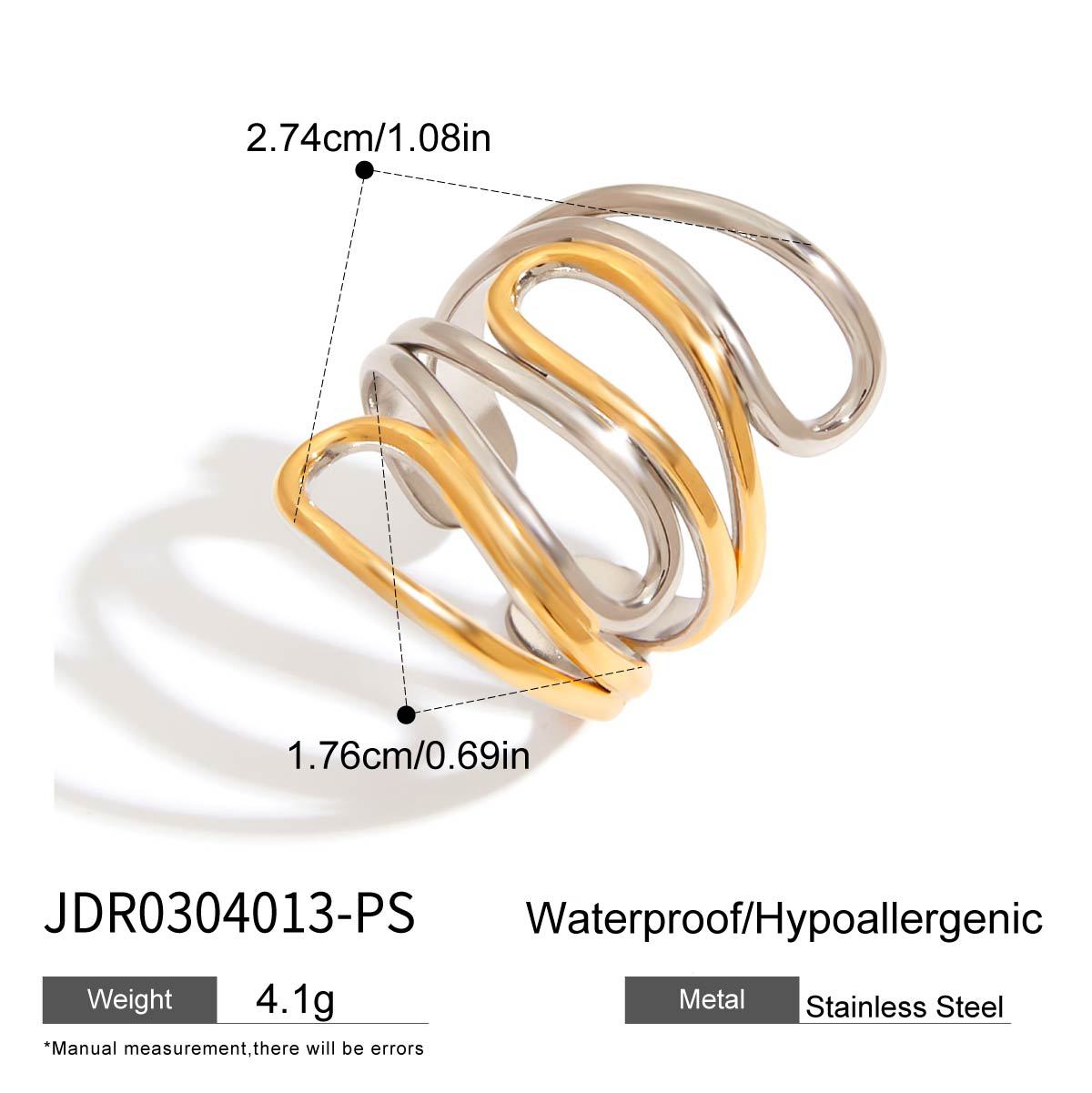 Color matching ring that doesn't fade, women's jewelry, stainless steel