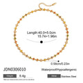 Gold-Plated Stainless Steel Floral Enamel Necklace — product styling — jewelry finish and design detail