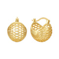 Gold-Plated Brass Openwork Ear Cuff Earrings for private-label fashion jewelry buyers