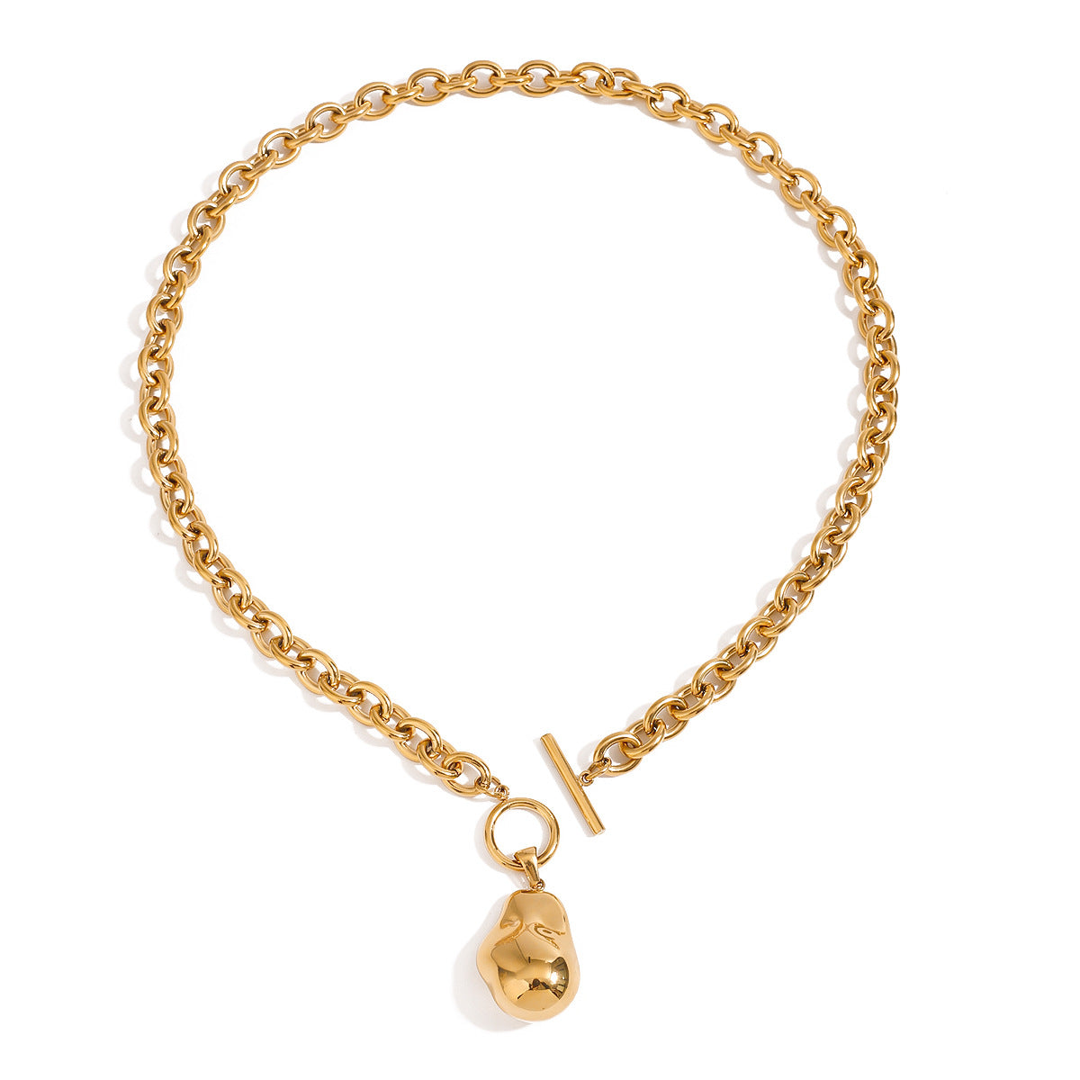 2H Necklace Accessories gold Clavicle Chain Non-Fading Stainless Steel Jewelry