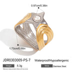 Original Design Five-Pointed Star Ring Non-Fading Jewelry Stainless Steel Accessories ring