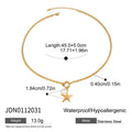 Gold-Plated Heart Pendant Stainless Steel Necklace — close-up detail — jewelry finish and design detail