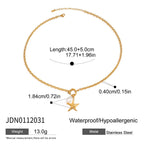 Stainless Steel Card Heart Necklace Collarbone Chain Jewelry Non-Fading