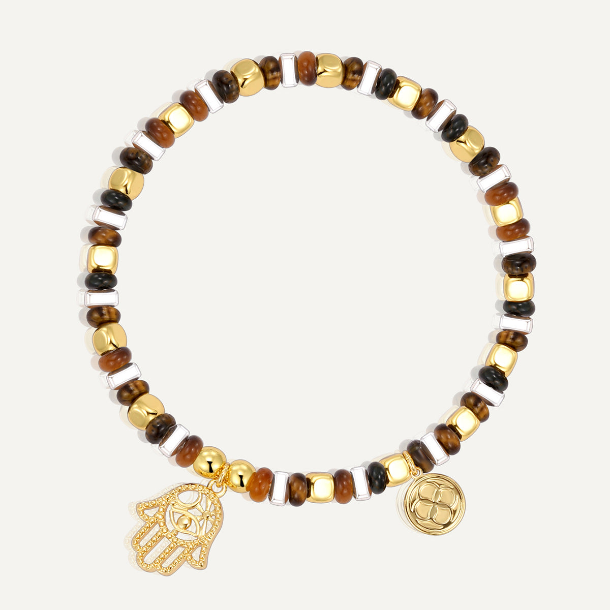 B0324 Fashion Natural Tiger Eye Stone Beaded Natural Stone Bracelet