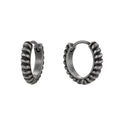 Antique Silver-Plated Brass Twisted Earrings styled for independent jewelry boutiques