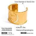 18K Gold-Plated Stainless Steel Bracelet — Refined Finish — close-up detail — jewelry finish and design detail