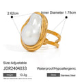 Pearl Sculptural Stainless Steel Necklace in Gold-Tone featuring pearl and a gold-tone finish