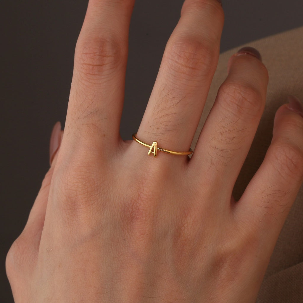 CYR0689 Letter Ring for Women Design Fashion Open Ring Tail Ring