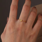 CYR0689 Letter Ring for Women Design Fashion Open Ring Tail Ring