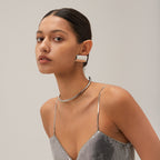 2H Minimalist Retro New Style18k Gold Stainless Steel Rectangular Smooth Earrings for Women Trendy Minimalist Stud Earrings