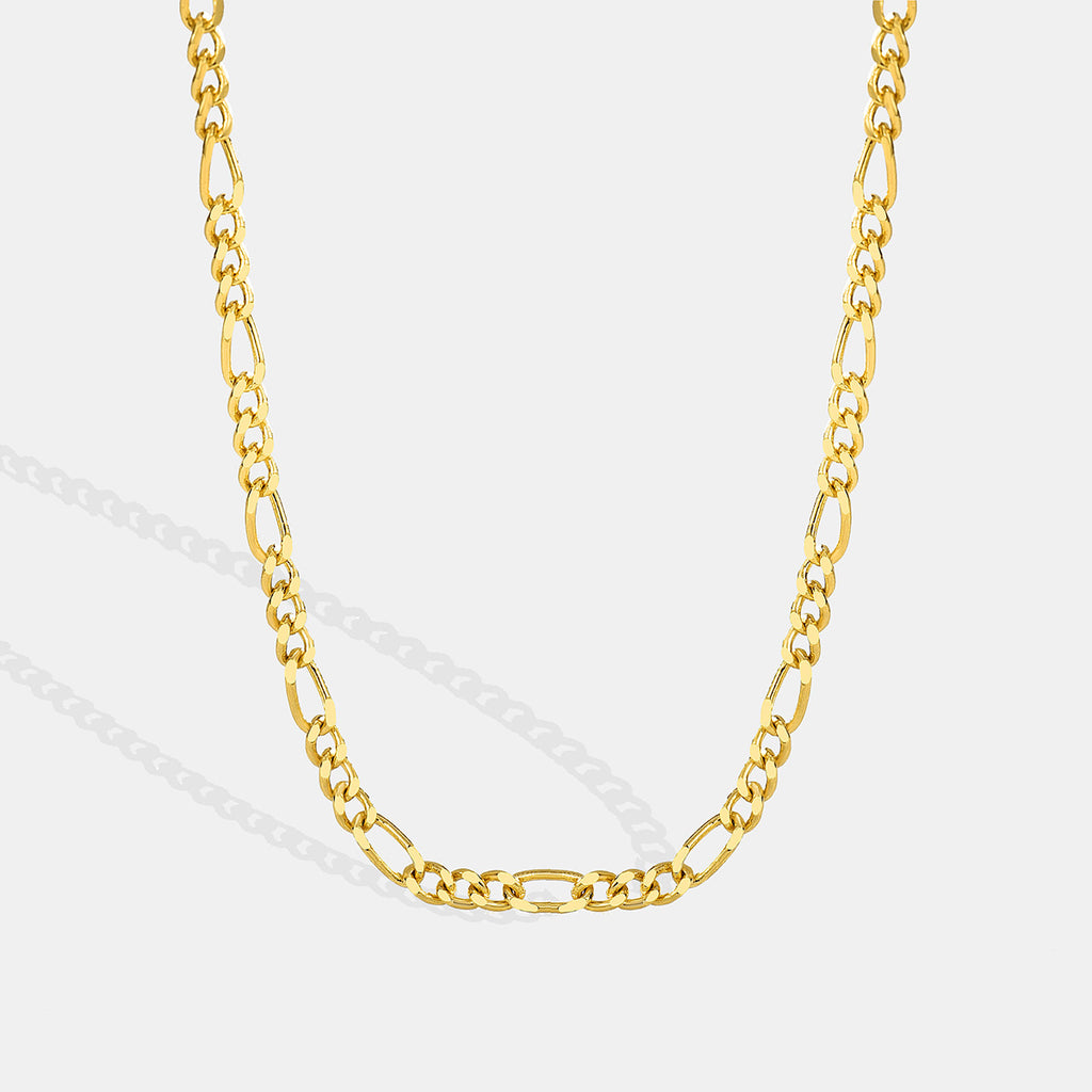 N0096 Minimalist Cold Style Figaro Chain Necklace Fashionable and Unique Layered Collarbone Chain for Women