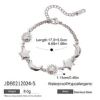 18k Gold Stainless Steel Star Bracelet Jewelry Non-Fading Accessories