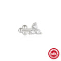 925 Sterling Silver Sterling Horse Eye cubic zirconia Crown Double Sided 8mm Ear Stud — fashion jewelry image 23 — jewelry finish and design detail
