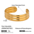 18K Gold-Plated Stainless Steel Bracelet — Everyday Classic — close-up detail — jewelry finish and design detail