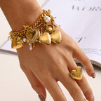 Heart-shaped Bracelet Jewelry18k Non-Fading Stainless Steel