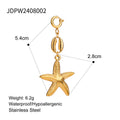 Gold-Plated Stainless Steel Pendant Necklace — Luminous Finish — additional product detail 32 — jewelry finish and design detail