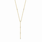 N0165 Minimalist Long Collarbone Chain Necklace French Romantic Zircon Inlaid Pendant