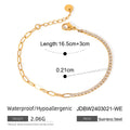 Gold-Plated Brass Layered Chain Bracelet for curated everyday jewelry assortments — jewelry finish and design detail