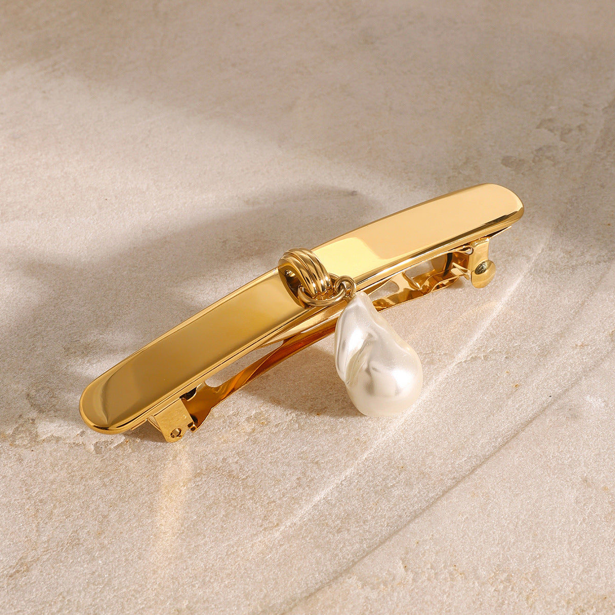 2H Stainless Steel Pearl Hair Clip Hair Accessories Bangs Side Clip Bobby Pin Hair Ornament