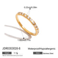Gold-Plated Stainless Steel Bangle Bracelet with Cubic Zirconia Detail — plating detail — jewelry finish and design detail
