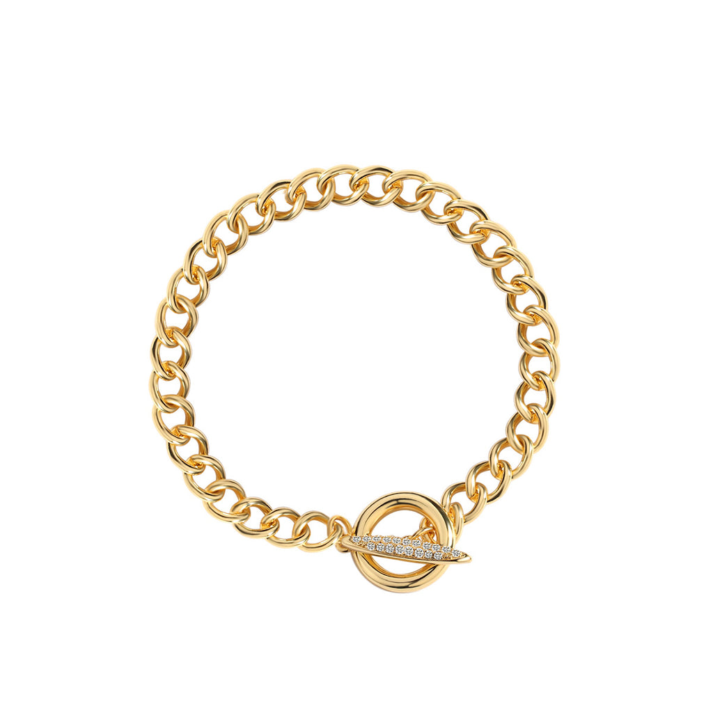 B0101 Ornament Cuban Link Chain for Women Vintage Punk OT Buckle Source of Goods