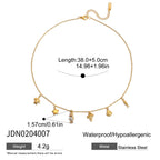 Multi-layer Stacked Necklace Collarbone Chain Stainless Steel Jewelry Non-fading