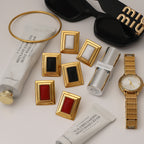 Geometric Stud Earrings Stainless Steel Earrings Women's Ear Jewelry Earrings