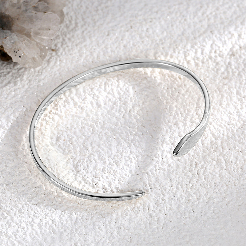 B0127 Snake-shaped Design Bracelet for Women gold Asymmetric Open Adjustable Snake Jewelry