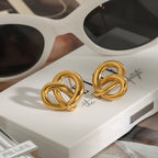 2H Heart-shaped Earrings Stainless Steel Jewelry Ear Accessories earrings